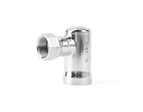 Right angle internal tooth elbow