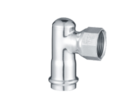 Right angle internal thread conversion elbow